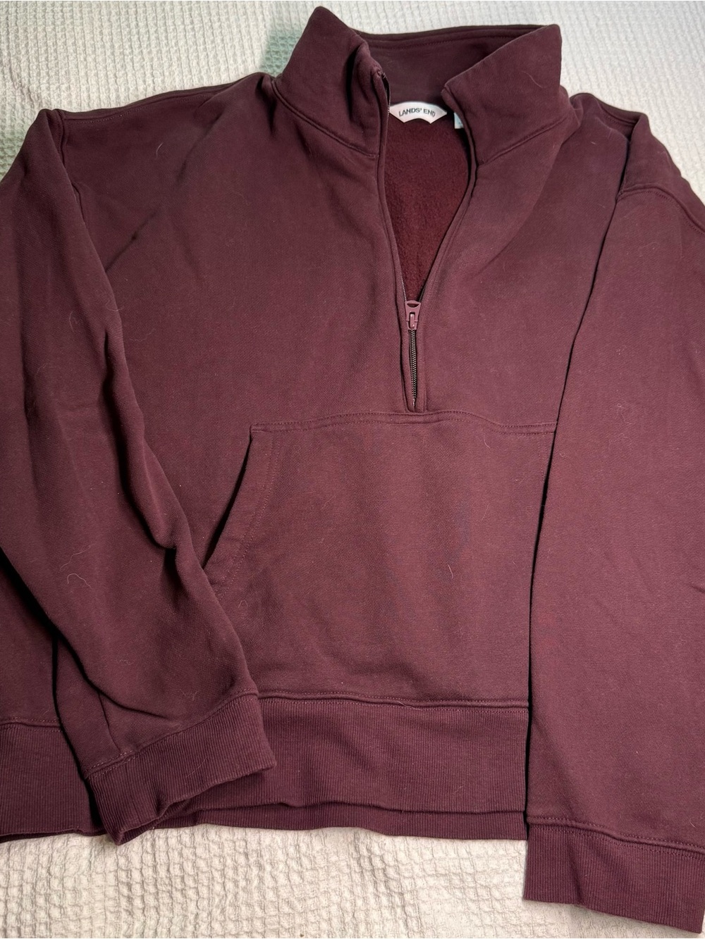 Lands' End Maroon High-Rise Lounge Set - Picture 4 of 7